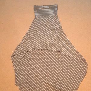 STRAPLESS HIGH LOW SUMMER DRESS